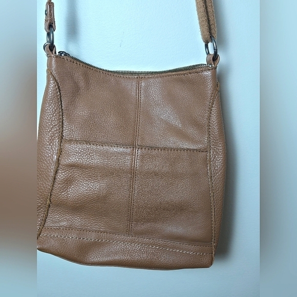 The Sak Brown Leather Tassle Crossbody Bag Purse - Picture 6 of 6